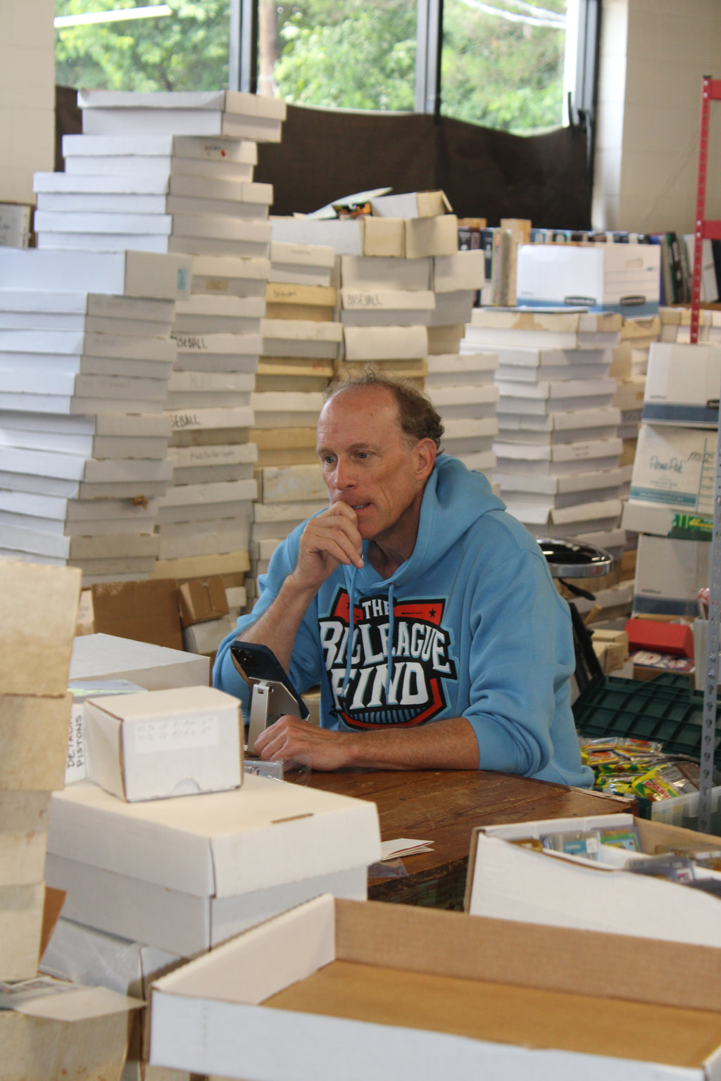 Classic Blue Logo Hoodie